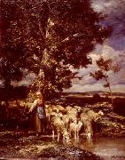 unknow artist Sheep 089 France oil painting artist